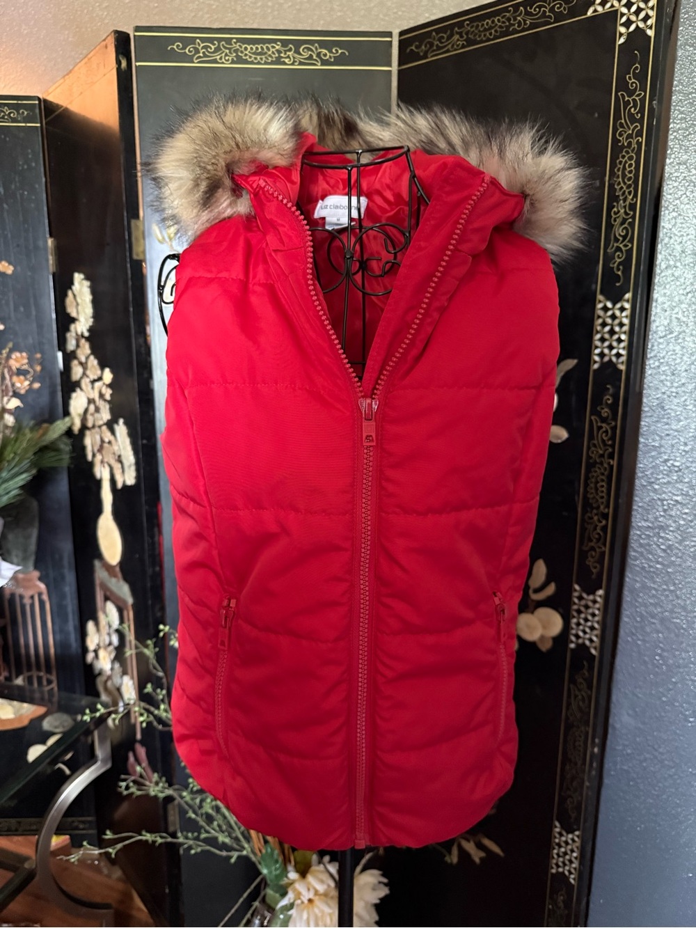 Liz Claiborne Med puffer vest